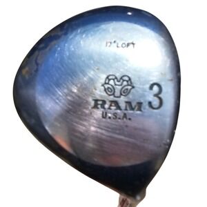 RAM Lady Laser 3 Wood Fairway Wood 17 Degree Loft Steel Shaft Blue Right Handed